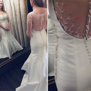 altering a wedding dress that is too big