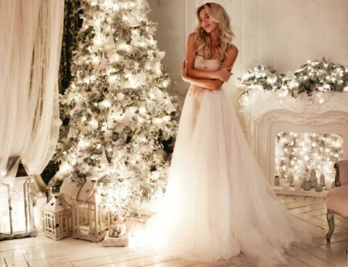 Incorporating Christmas into your wedding dress