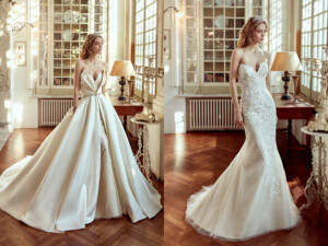 2 wedding dresses